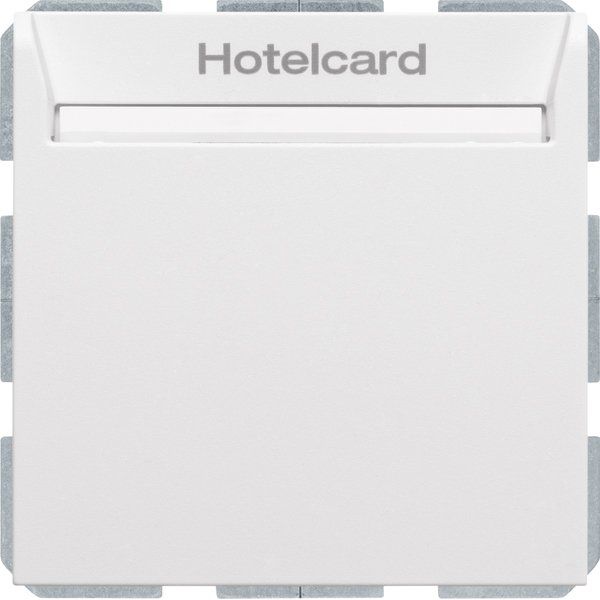 Berker - Taster Relais-Schalter Hotelcard 16409909 polarweiß matt