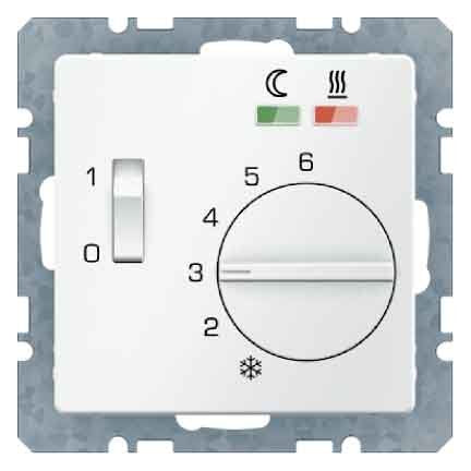 Berker - Raumthermostat Fußbodentemperaturregler 20346089 mit Schließer