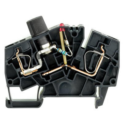 Weidmüller - Sicherungs-Reihenklemme Klemme ZSI6-22X2.5/G20/LD4 − 20 Stück