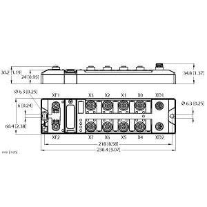 Turck - Feldbus, Dez. Peripherie - Funktions-/Technologie-Modul Multiprotokoll-I/O-Modul TBEN-LL-8IOL kompakt