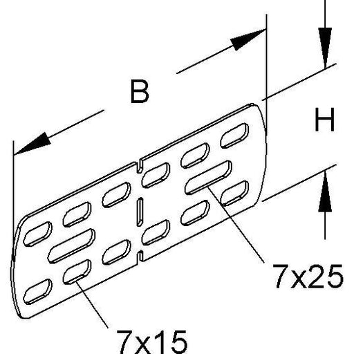 Niedax - Verbinder für Kabeltragsystem Verbinder f.RSV RVV 50