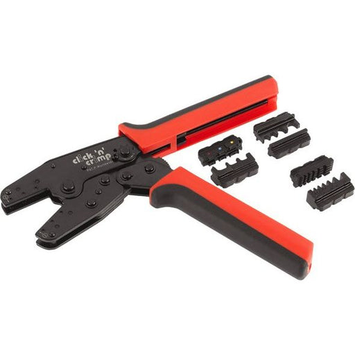 Cimco Werkzeuge - Presswerkzeug Kabelschuhe/Verbinder, Aderendhülsen, Schirmanschluss Presszange 106000 3 Presseinsätze