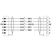 Phoenix Contact - Konfektioniertes Sensor-Aktor-Kabel Steckverbinder beidseitig K-4E-M23 M9/#1625779 kunststoffumspritzt − 2 Stück
