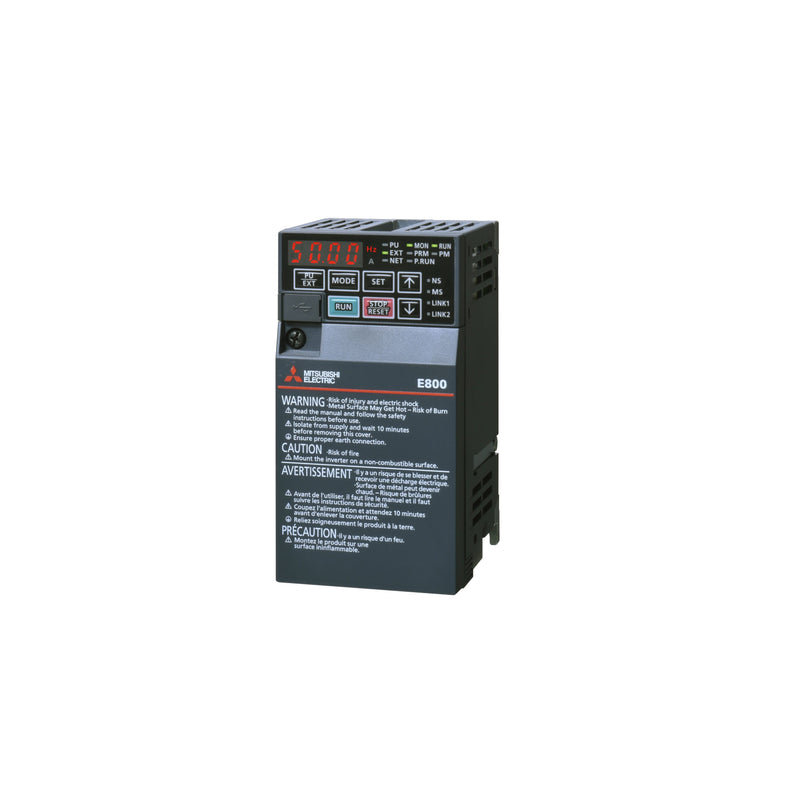 Mitsubishi Electric - Frequenzumrichter =< 1 kV Umrichter FR-E820S-0015EPC-60 Pn:0,2kW 1x200-240V