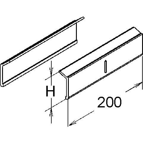 Niedax - Verbinder für Kabeltragsystem GFK-Stoßverbinder KPGH 50 (1Paar)