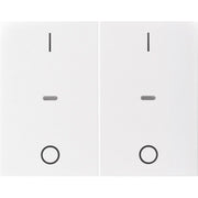 Berker - Abdeckung/Bedienelement für Installationsschalterprogramme Abdeckung Tastsensor-Modul 80962379 2-fach polarweiß