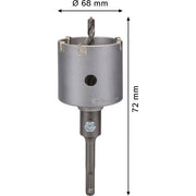 Bosch - Bohrkrone PRO SDS plus-5 2608550064 Bohrkronen-Set 68 x