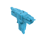 WAGO - Kompaktverteiler für steckbare Gebäudeinstallation T-Verteiler 2-polig 890-1620 Kod. I,blau − 25 Stück