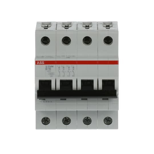 ABB Stotz S&J - Leitungsschutzschalter Sicherungsautomat S204M-B16 10kA 16A B 4p