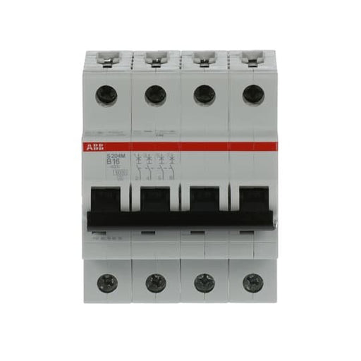 ABB Stotz S&J - Leitungsschutzschalter Sicherungsautomat S204M-B16 10kA 16A B 4p