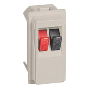 Legrand (BT) - Einsatz/Abdeckung für Kommunikationstechnik Lautsprecherklemme KM4294 1-modulig