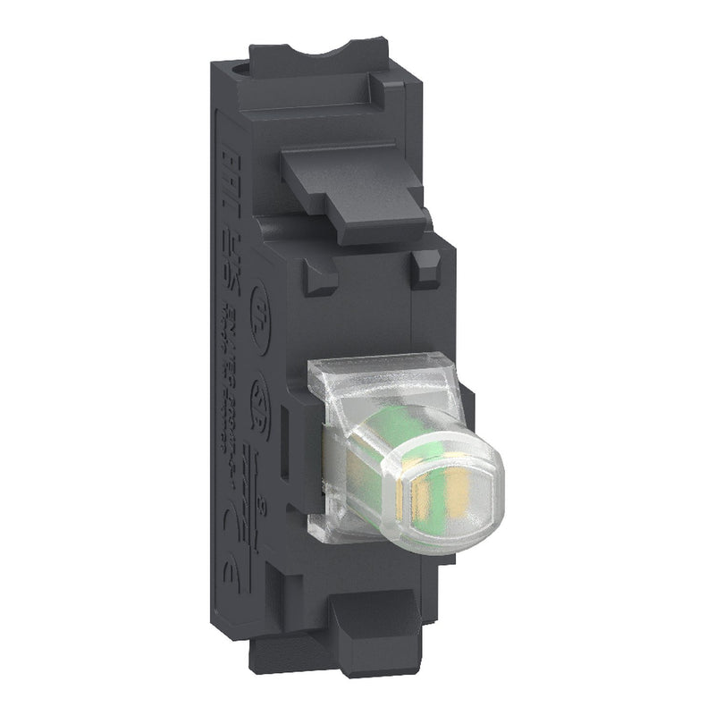 Schneider Electric - Lampenfassungsblock für Befehls- und Meldegeräte LED-Modul ZBVB15 24V AC ws