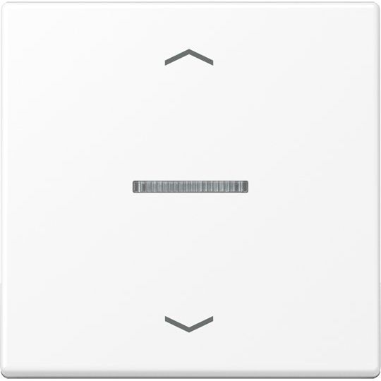 Jung - Abdeckung/Bedienelement für Installationsschalterprogramme Wippe mit Lichtleiter A 101 KO5P BF WWM schneeweiß matt