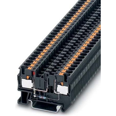 Phoenix Contact - Sicherungs-Reihenklemme Sicherungsreihenklemme PT 4-FSI/F-LED 12 0,2-6qmm,7,5A 12V,sw − 50 Stück