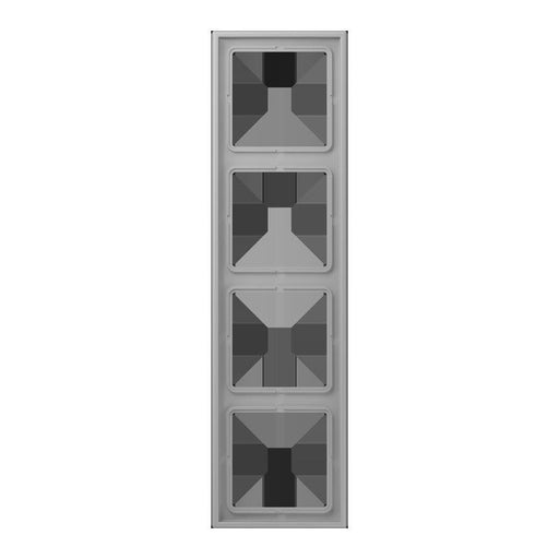 Jung - Abdeckrahmen Rahmen 4-fach LC 984 204 gris moyen