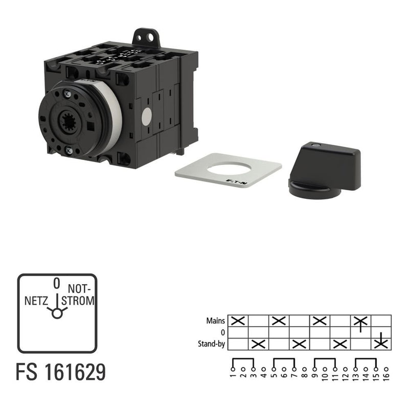 Eaton - Lastschalter Umschalter T3 32A T3-4-8902/XZ Zwischenbau