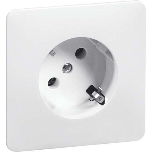 Peha - Schalter-/Steckdosenkombination SCHUKO-Steckdose rws D 80.6511 WI W 16A 250V 45Grad