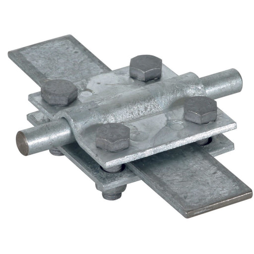 DEHN - Verbinder für Blitzschutz Kreuzstück St/tZn KS 8.10 FL30 STTZN f.Rd 8-10/Fl 30mm