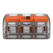 WAGO - Steckklemme Compact-Verbindungsklemme 221-613 3-Leiter bis 6qmm − 30 Stück