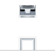 Zumtobel Group - Downlight/Strahler/Flutlicht LED-Deckeneinbauleuchte PANOS EVO #60816086 Q140H 840 LDO FAL WH