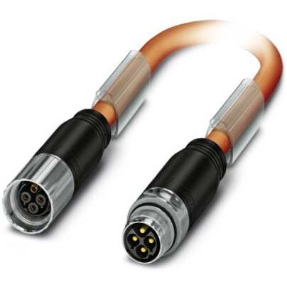 Phoenix Contact - Energiekabel < 1 kV, für ortsveränderlichen Einsatz Steckverbinder beidseitig K-3E-M17 M9/#1619326 kunststoffumspritzt − 2 Stück