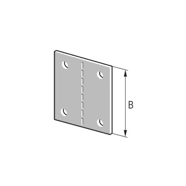 Pflitsch - Kupplung für Leitungsführungskanal Universalverbindungslasche UVL 180/100 S 100mm, gelocht  − 1 Stück
