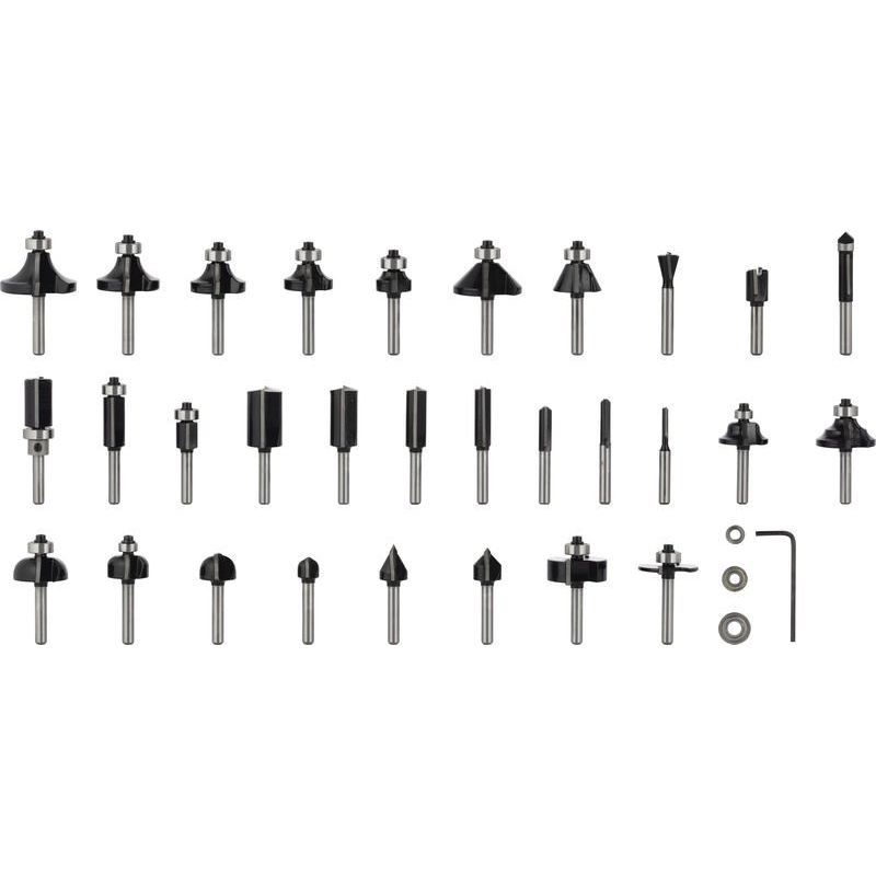 Bosch - Werkzeugset PRO Nutfräser- Set, 2607017474 gemischt Schaft 6 mm