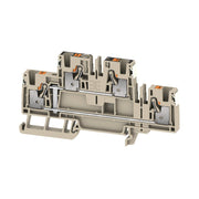 Weidmüller - Durchgangs-Reihenklemme Klemme A2T 4 VL DL PUSH IN, 4 mm² − 50 Stück
