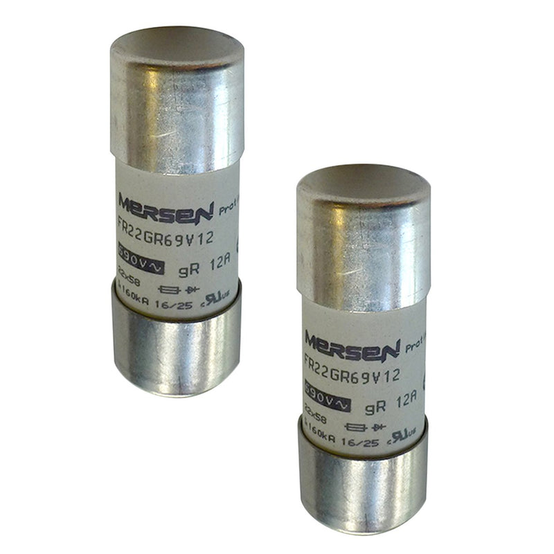 Mersen - Zylindrische Sicherung Sicherungseinsatz zylindr. FR22GR69V80T gR 22x58 80A − 10 Stück