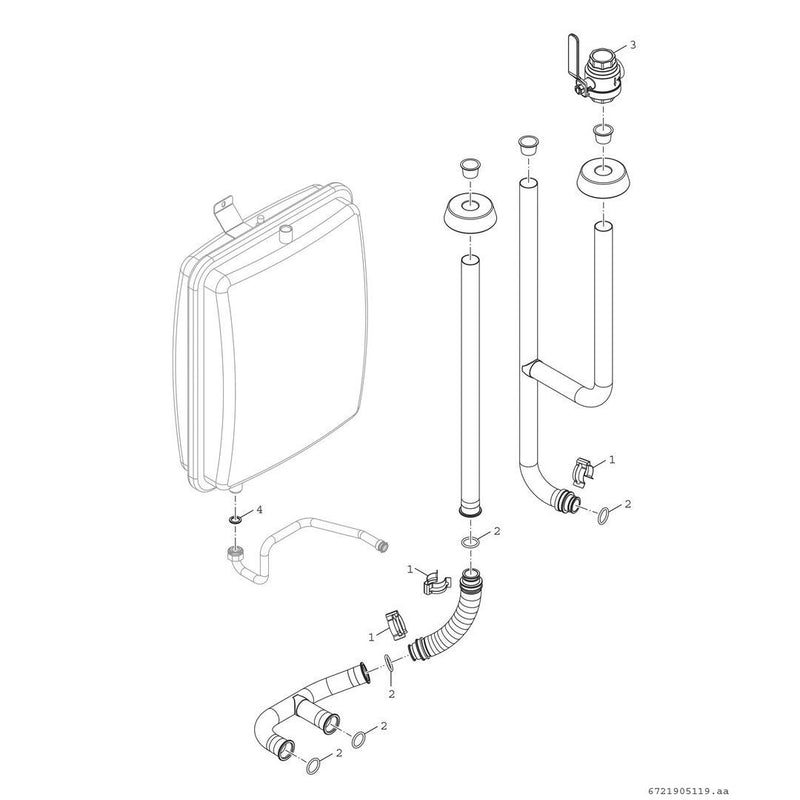 Bosch Thermotechnik - Zubehör/Ersatzteile für Wärmepumpe Heizkreis 8738214756 für Puffermodul