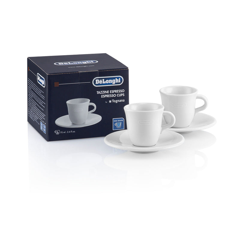 DeLonghi - Zubehör/Ersatzteile für Kleingeräte Espresso-Tassenset DLSC308 CERAMIC ESPR Porzellan  − 12 Stück