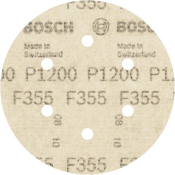 Bosch - Schleifpapier/Schleifvlies PRO F355 Schleifblatt, 150 2608605132 mm, G1200, 5-tlg