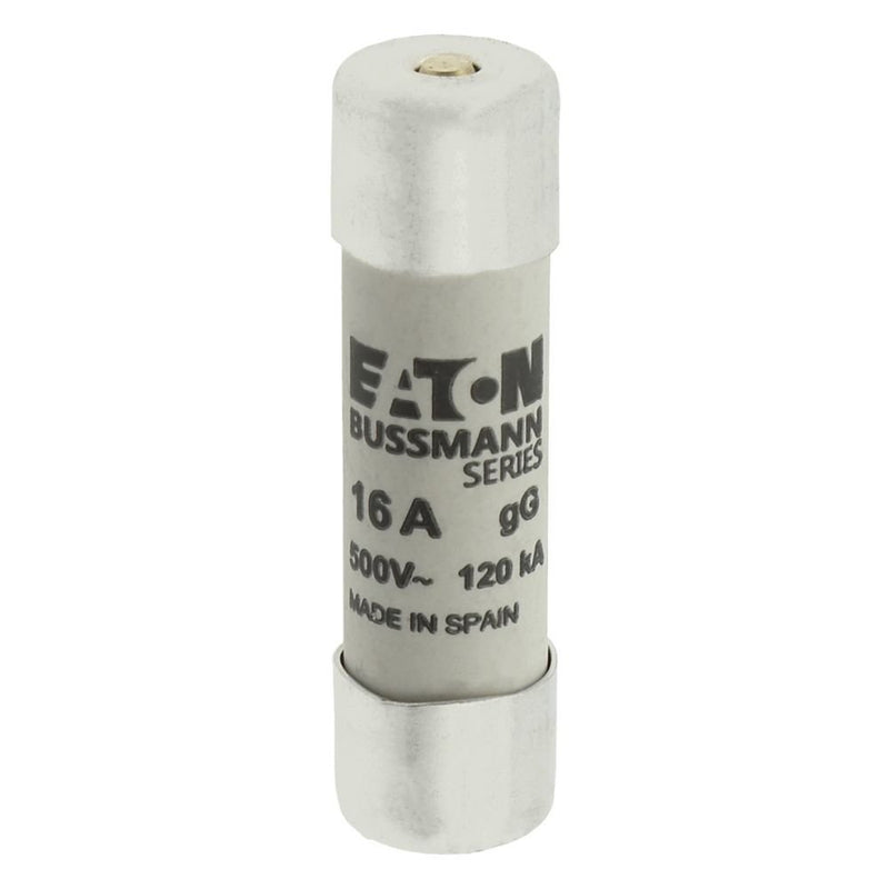 Eaton - Zylindrische Sicherung Sicherungseinsatz Nieders. CYL GG 14,#C14G16S 16A AC 500V 120kA − 10 Stück