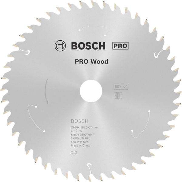 Bosch - Kreissägeblatt PRO Wood cordless 2608837678 Kreissägeblatt 160 x