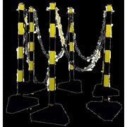 DEHN - Verkehrslenkung/Absperrmaterial Kettenständer-Set KTST SET 6ZFS#700111 Pfosten: ge/sw