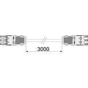OBO Bettermann - Konfektionierte Leitung für steckbare Gebäudeinstallation Verbindungsleitung VL-WIN 3P2.5H3W 3000x27x15