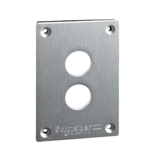 Schneider Electric - Einbauplatte für Befehlsgeräte Frontplatte XAPE302 IP65 2X22