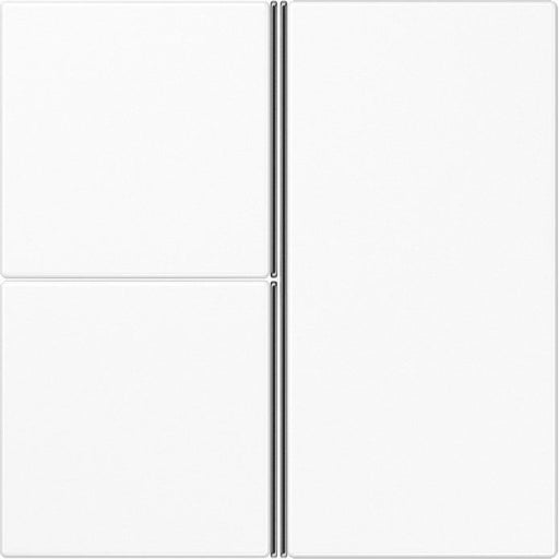 Jung - Abdeckung/Bedienelement für Installationsschalterprogramme Tastensatz 3-fach aws LS 403 TSA WW komplett − 1 Stück