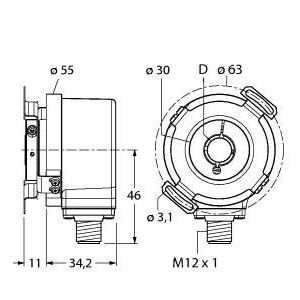 Turck - Drehgeber Inkrementaler Drehgeber REI-E-114 #100011762