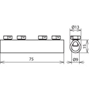 DEHN - Verbinder für Blitzschutz Verbindungsmuffe VM 8 SKM6X8 CU Cu f. Rd 8mm