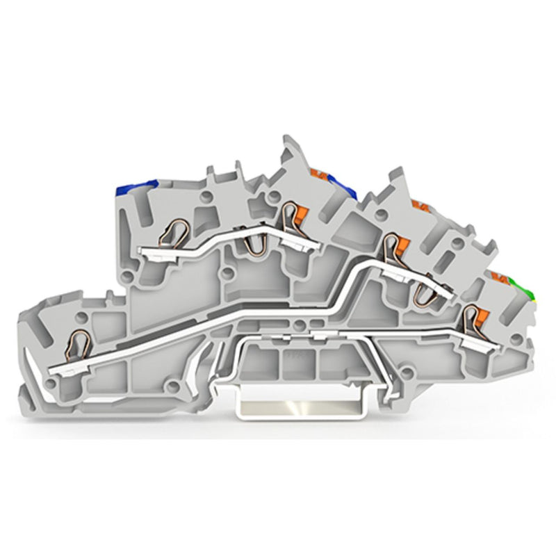 WAGO - Installations-Etagenklemme Installationsetagenklemme 2203-7546 2,5 mm² Hybrid − 50 Stück