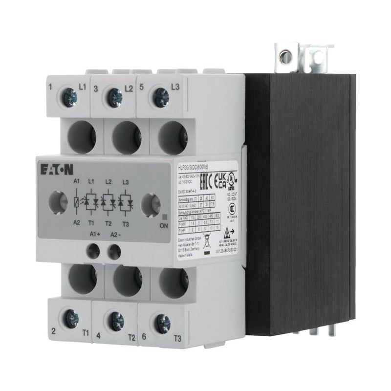 Eaton - Halbleiterrelais Halbleiterrelais, 3-phasig HLR30/3(DC)600V/S 30 A, 42 - 660 V, DC