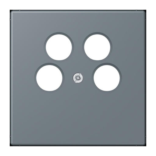 Jung - Einsatz/Abdeckung für Kommunikationstechnik Abdeckung für SAT-TV LC 990-4 SAT2 251 gris 59 (4320H)