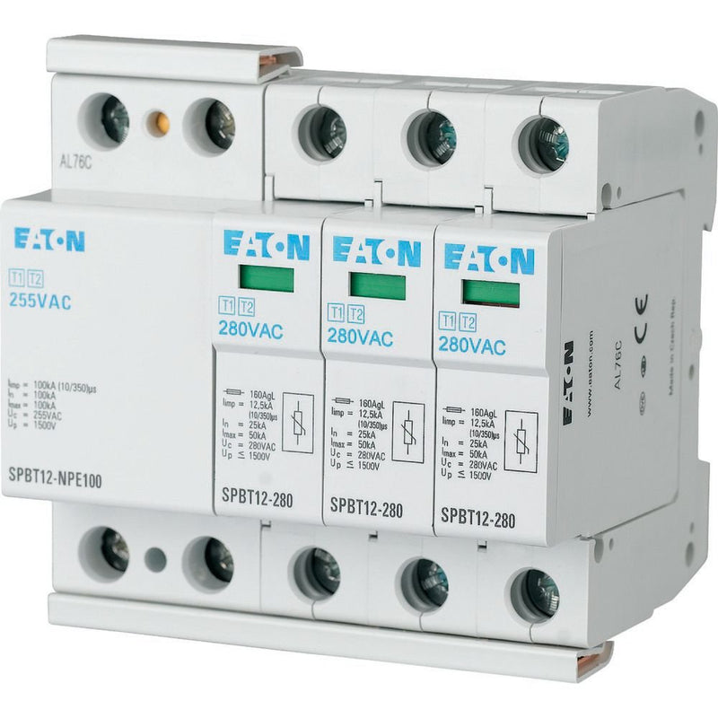 Eaton - Kombi-Ableiter für Energietechnik Überspannungsableiter-Set SPBT12-280-3+NPE TN-S/TT-Set, 3+1p