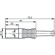 Telegärtner - Koax-Steckverbinder Kabelstecker Cr schwarz 100024383 4/13 G29(0.45L/1.4)