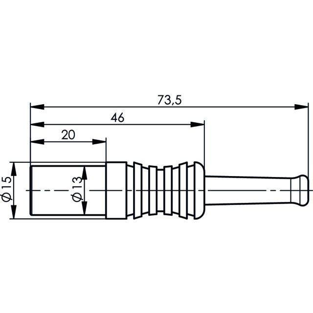 Telegärtner - Koax-Steckverbinder Kabelstecker Cr schwarz 100024383 4/13 G29(0.45L/1.4)