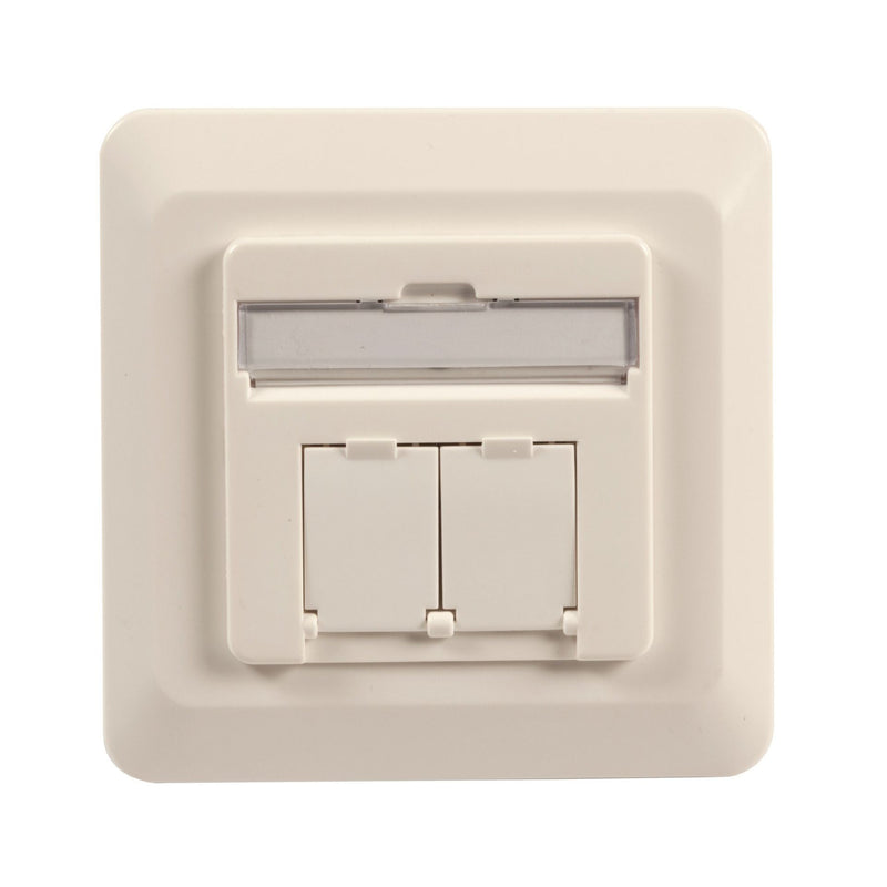 EFB-Elektronik - Kommunikationsanschlussdose Kupfer Datendose ET-25211.1V1 2-Port UP Cat6 ob/un
