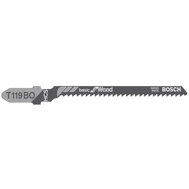 Bosch - Stichsägeblatt T 119 BO 2608630310 Basic for Wood − 10 Packung