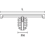 HellermannTyton - Befestigungsschelle für Kabel/Rohre Bündelungsklammer 151-00215(10000) schwarz 10.000 Stk. − 10000 Stück
