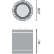 Ledvance - Downlight/Strahler/Flutlicht LED-Aufbaudownlight IP65 DLSUR.DN90P1583036DB 830, 36Gr., sw